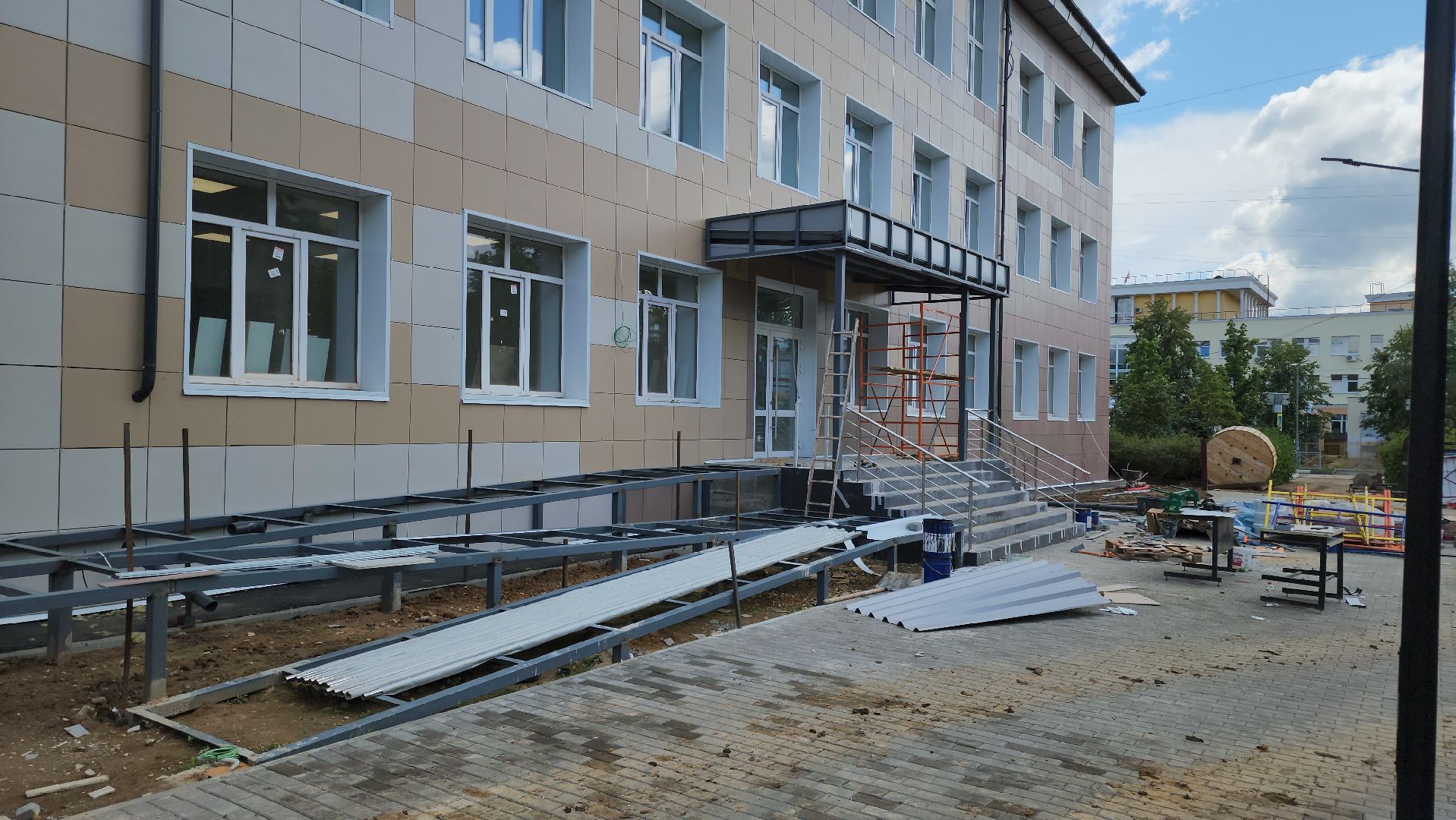 ступино, лицей 2, капитальный ремонт, образование, благоустройство, спортивное ядро, тротуары, безопасный регион,