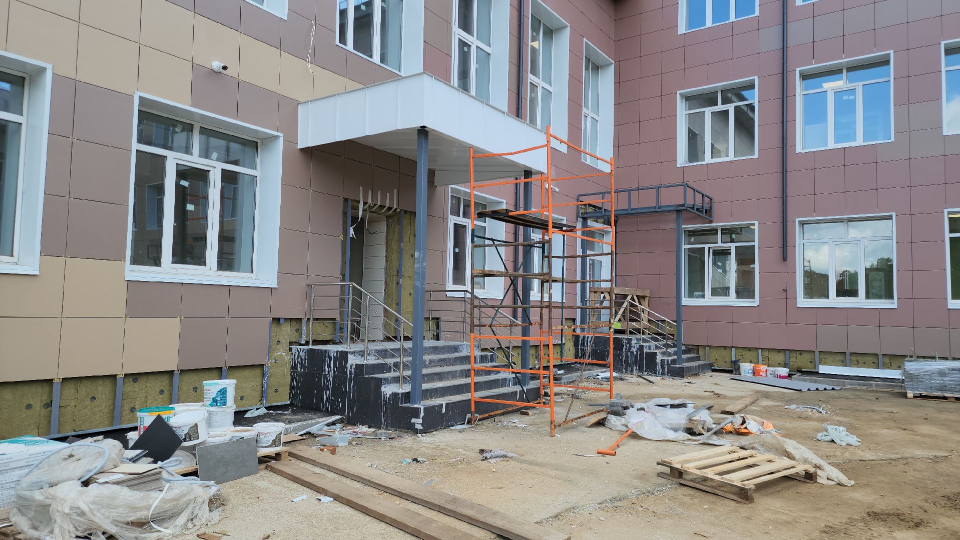 ступино, лицей 2, капитальный ремонт, образование, благоустройство, спортивное ядро, тротуары, безопасный регион,