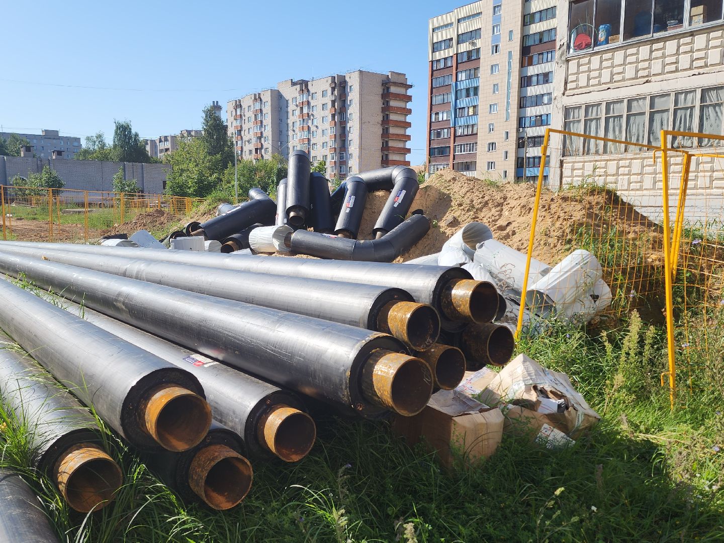 дубна, ремонт теплотрассы, жкх,