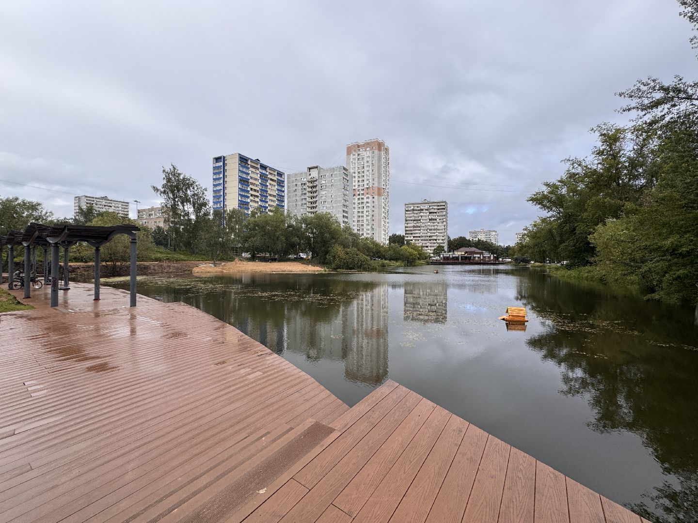 Благоустройство, Комсомольский пруд, Второй этап,