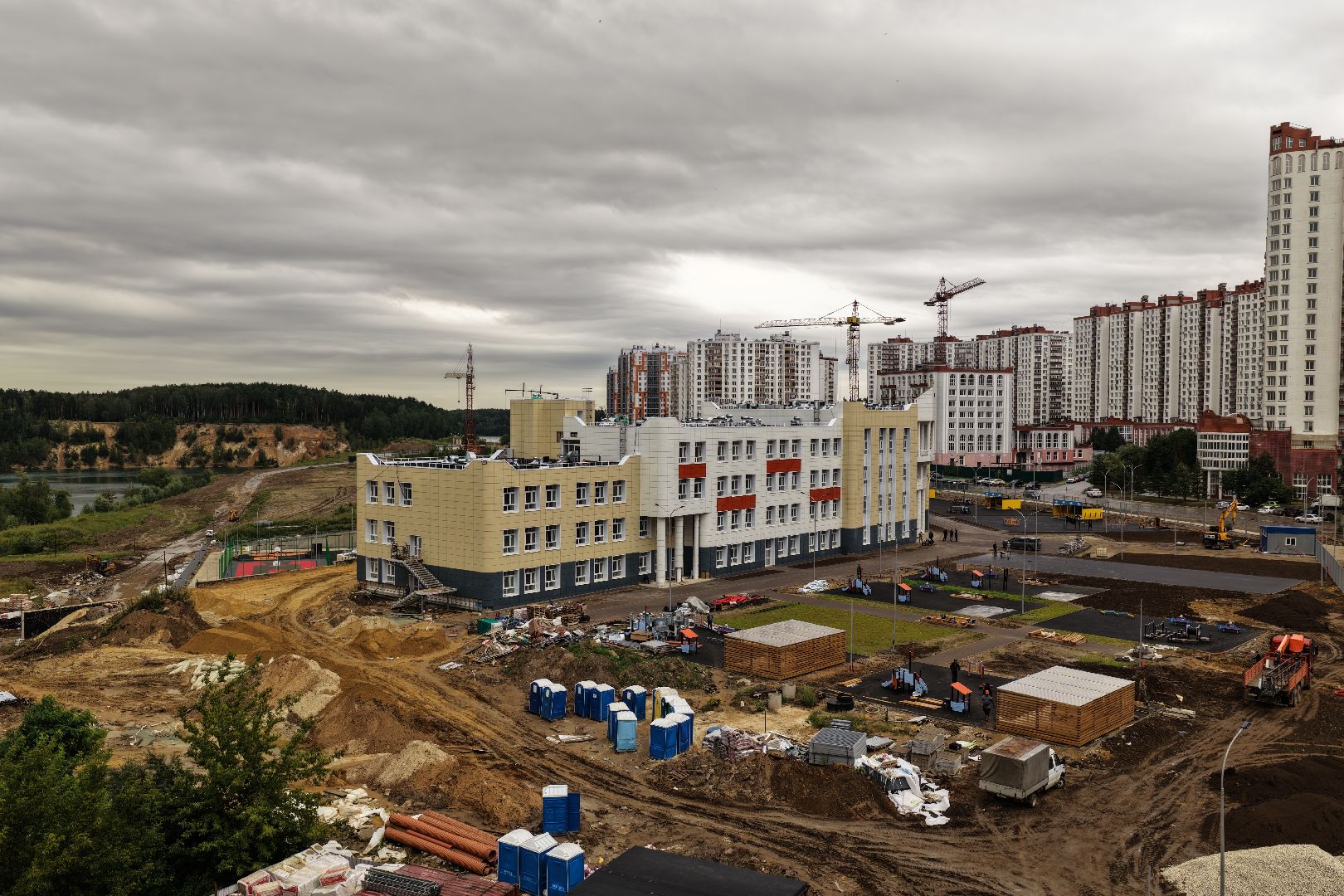 видео с коптера, гимназия 5 дзержинский, образование в люберцах,