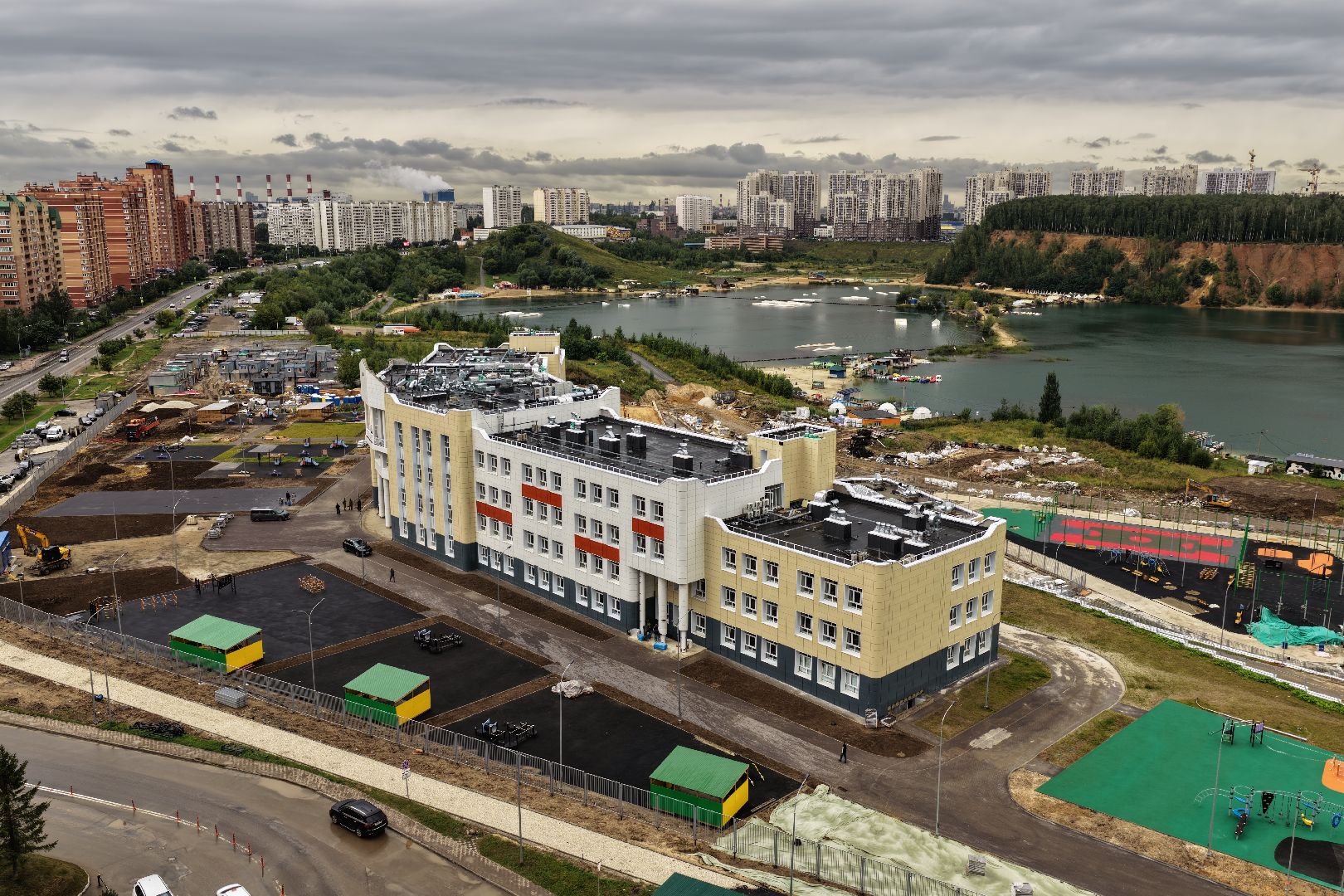 видео с коптера, гимназия 5 дзержинский, образование в люберцах,