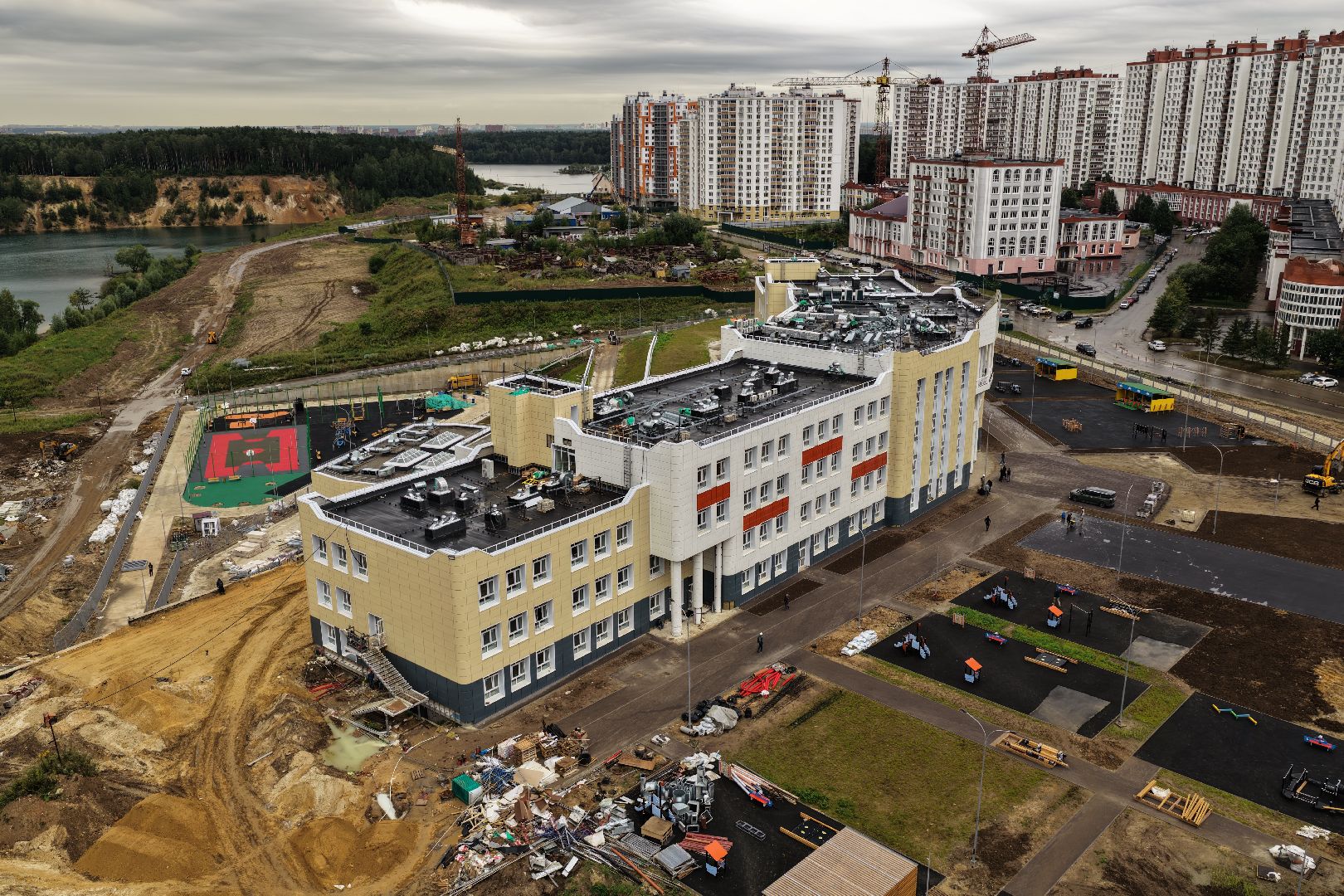 видео с коптера, гимназия 5 дзержинский, образование в люберцах,