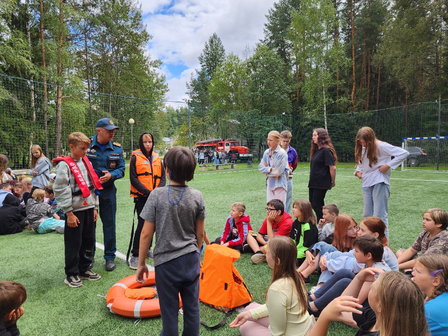 ногинск, лагерь, безопасность, дети, учения мчс,