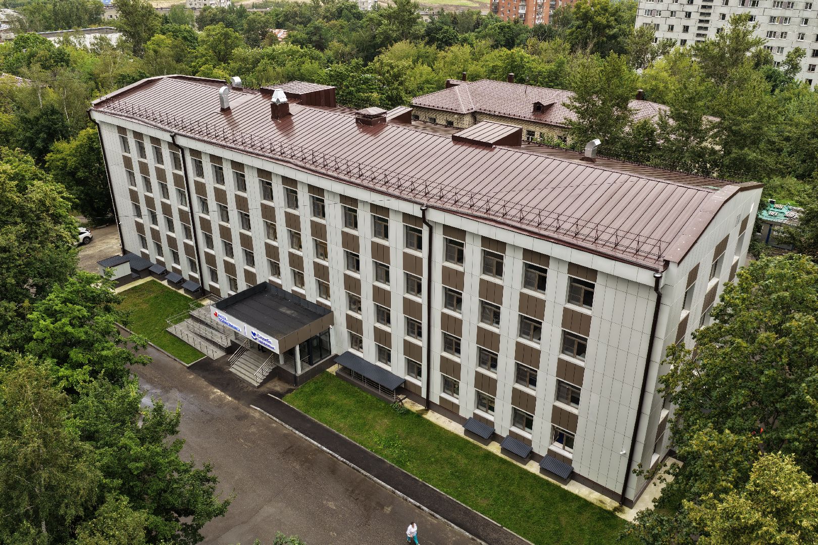 видео с коптера, поликлиника в дзержинском, медицина в люберцах,