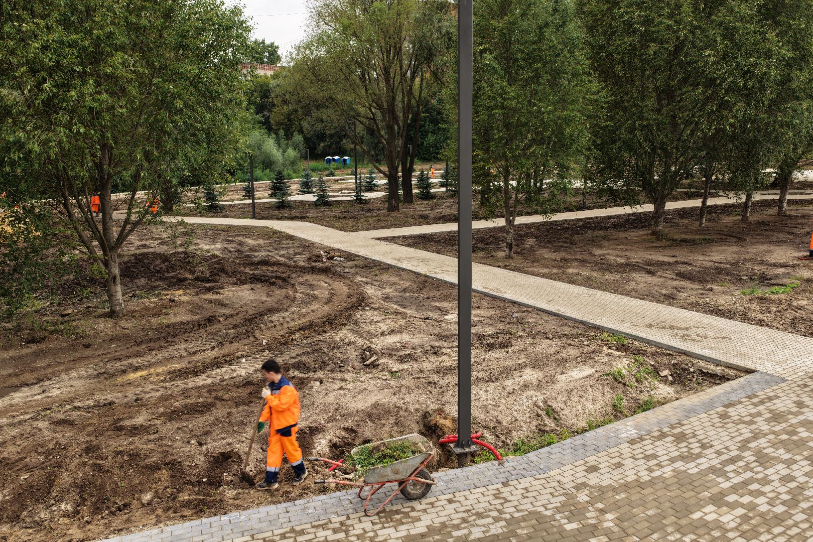 видео с коптера, благоустройство сквера имени Громцева, благоустройство дзержинский,