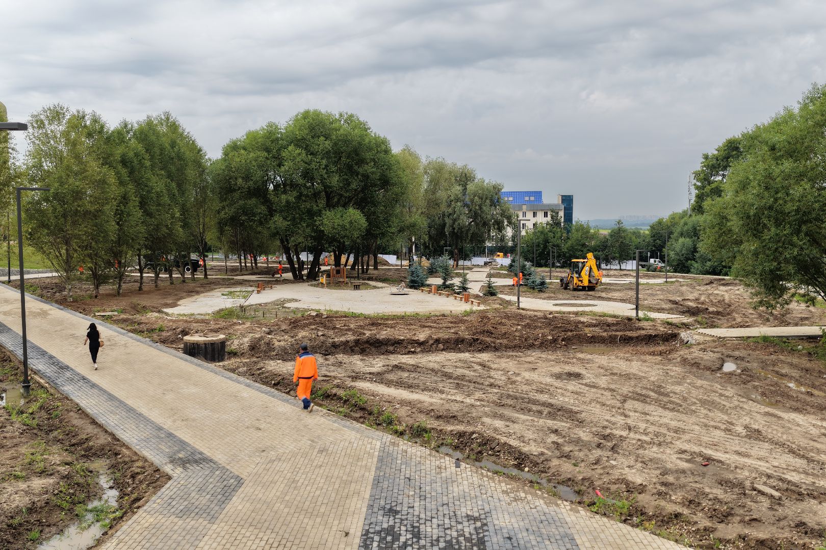 видео с коптера, благоустройство сквера имени Громцева, благоустройство дзержинский,