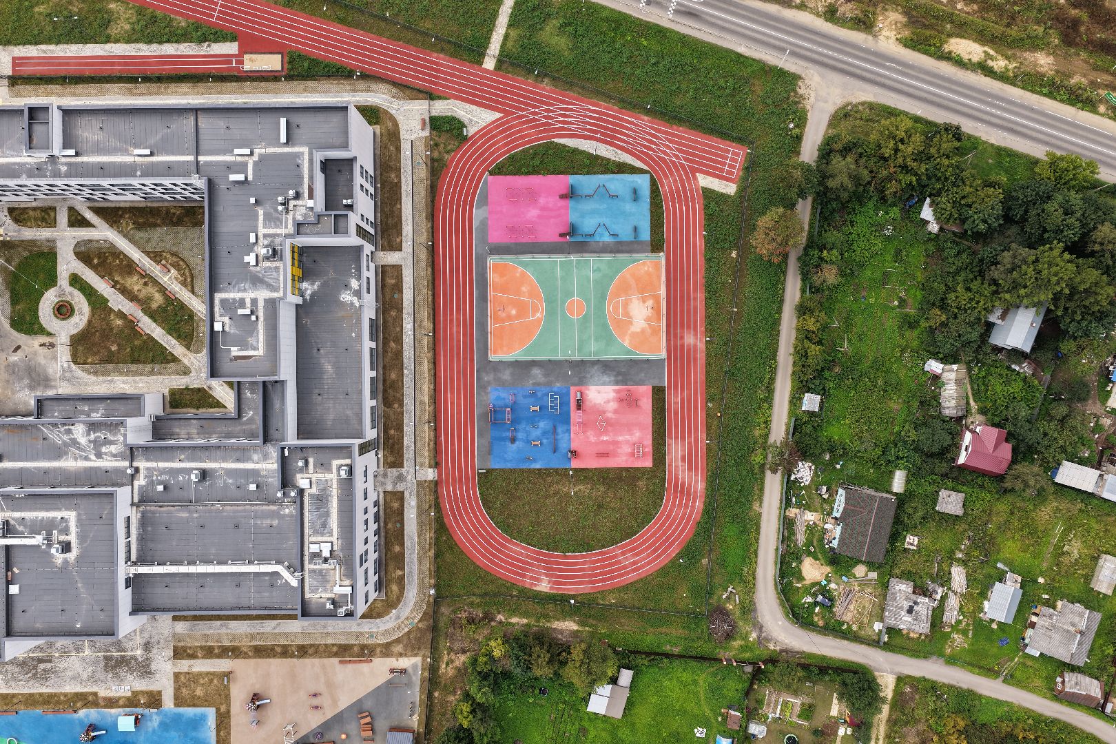 видео с коптера, новая школа в мытищах, школа в сухарево, образование в мытищах,