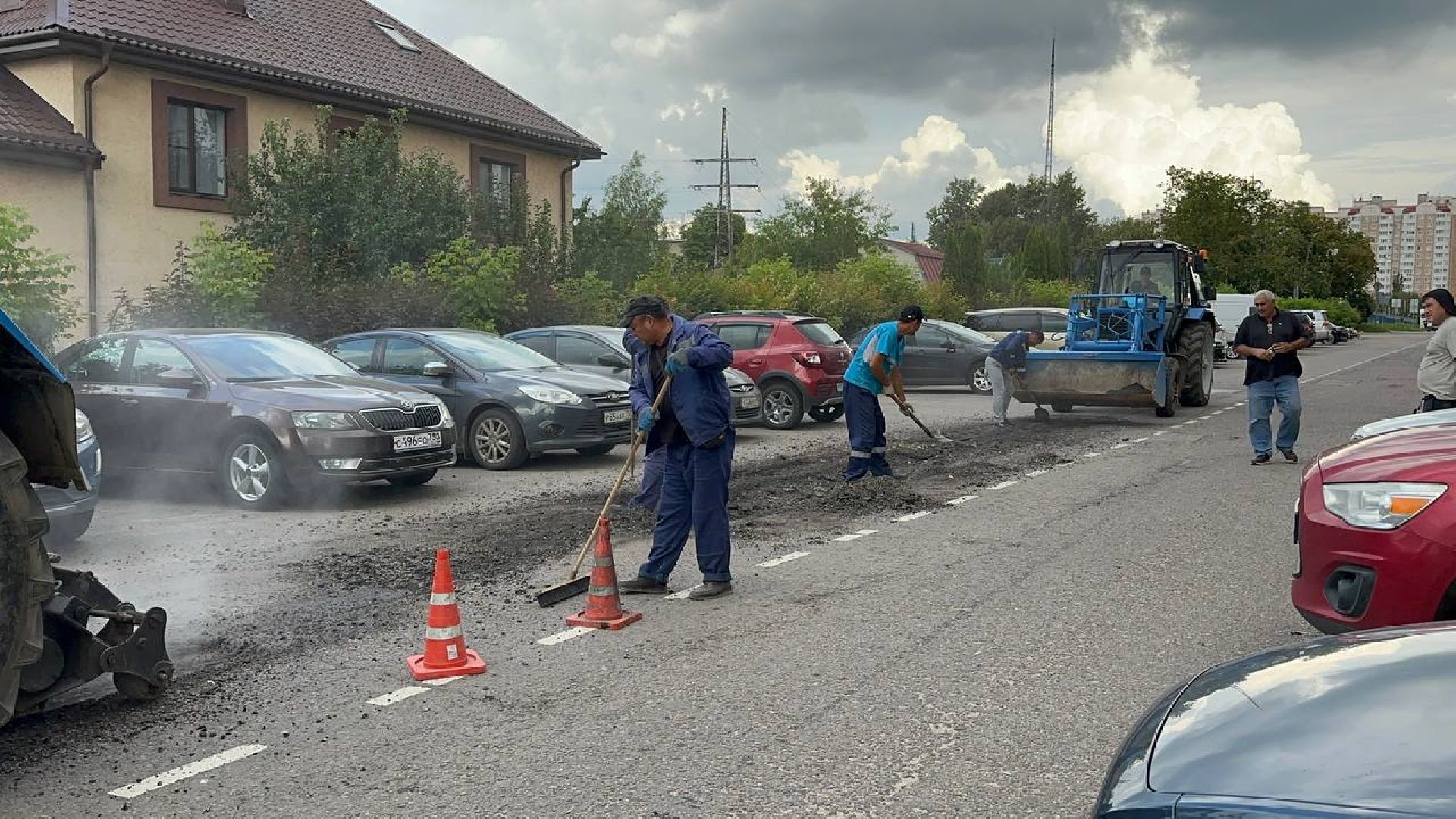 ямочный ремон, домодедово, дороги,