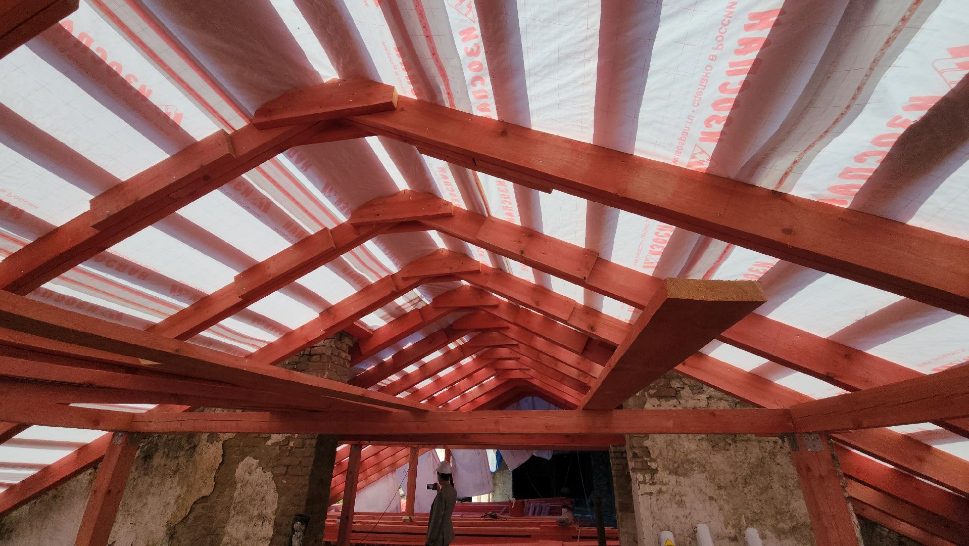 ступино, капремонт, ремонт кровли, скатная крыша, березнецово, стропильная система, профнастил,