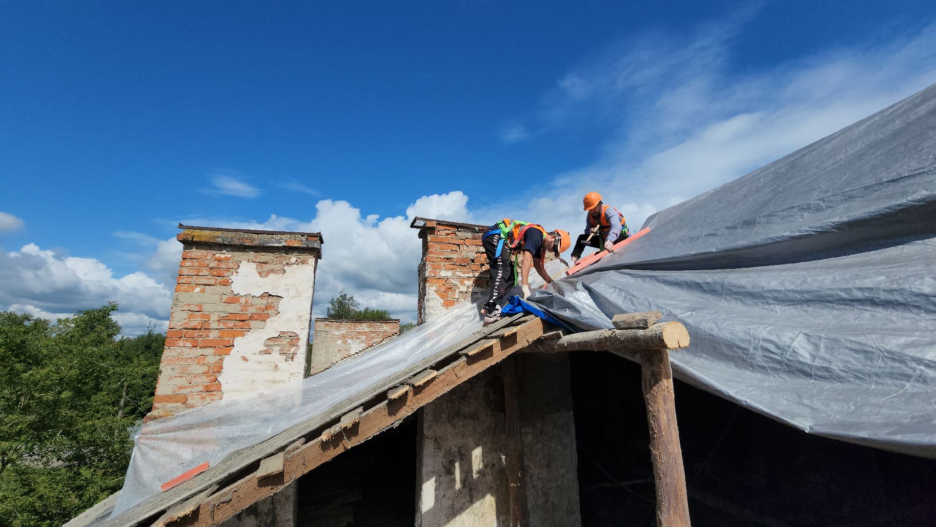 ступино, капремонт, ремонт кровли, скатная крыша, березнецово, стропильная система, профнастил,