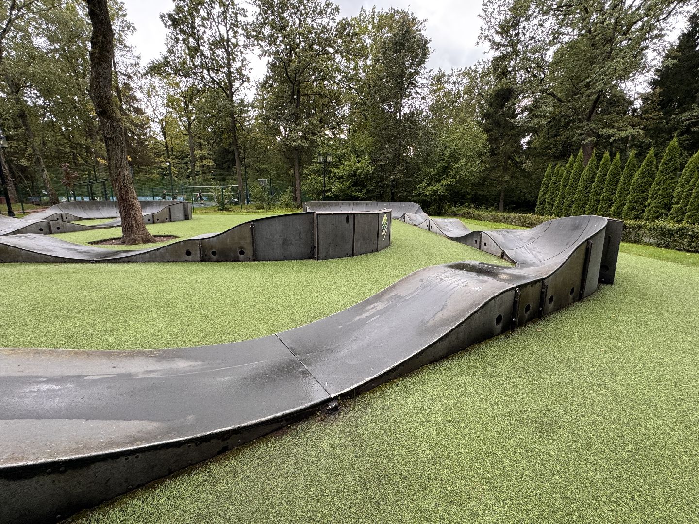 Памп-трек, одинцовский парк культуры спорта и отдыха, Ремонтные работы, Спорт,