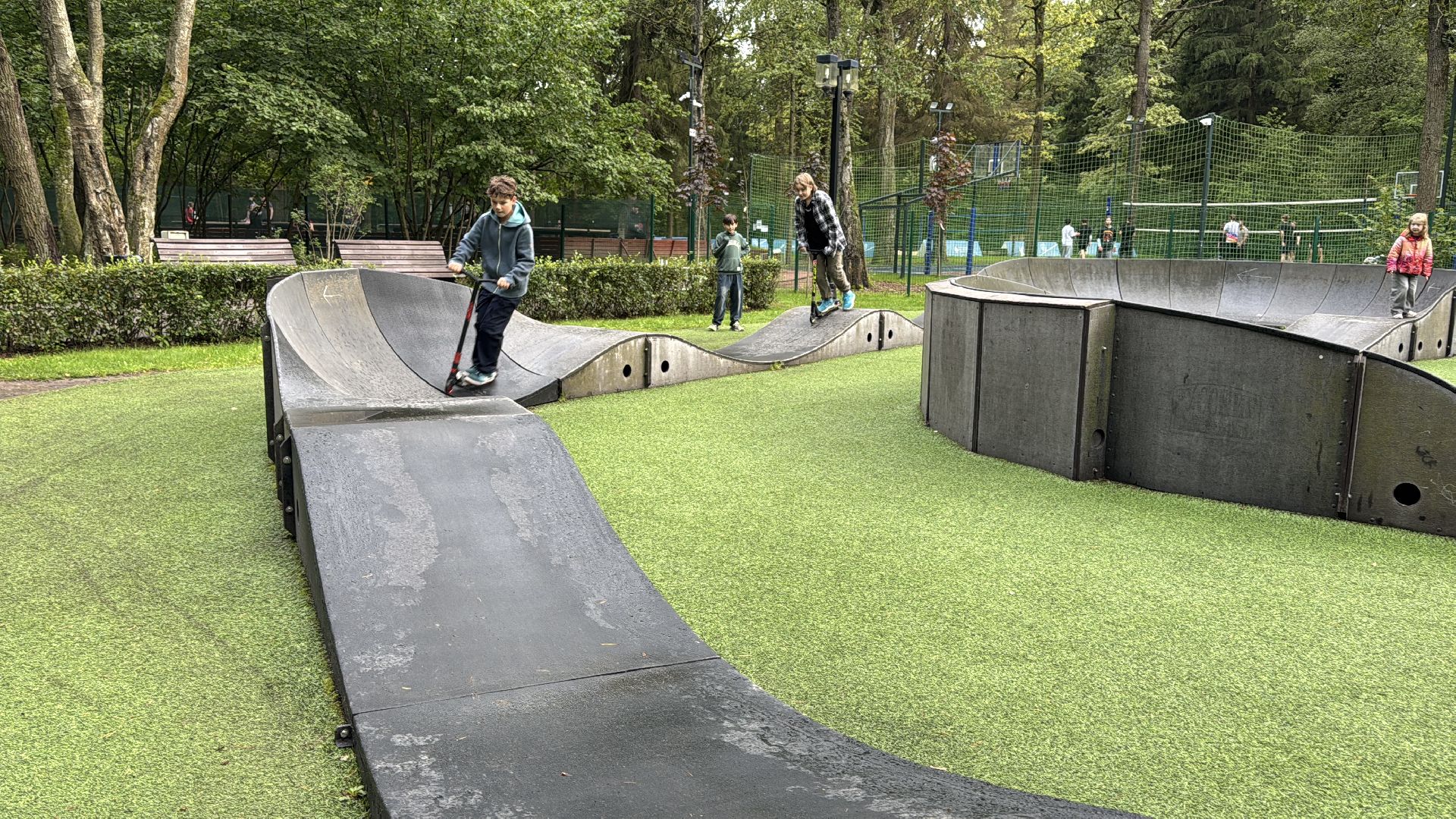 Памп-трек, одинцовский парк культуры спорта и отдыха, Ремонтные работы, Спорт,