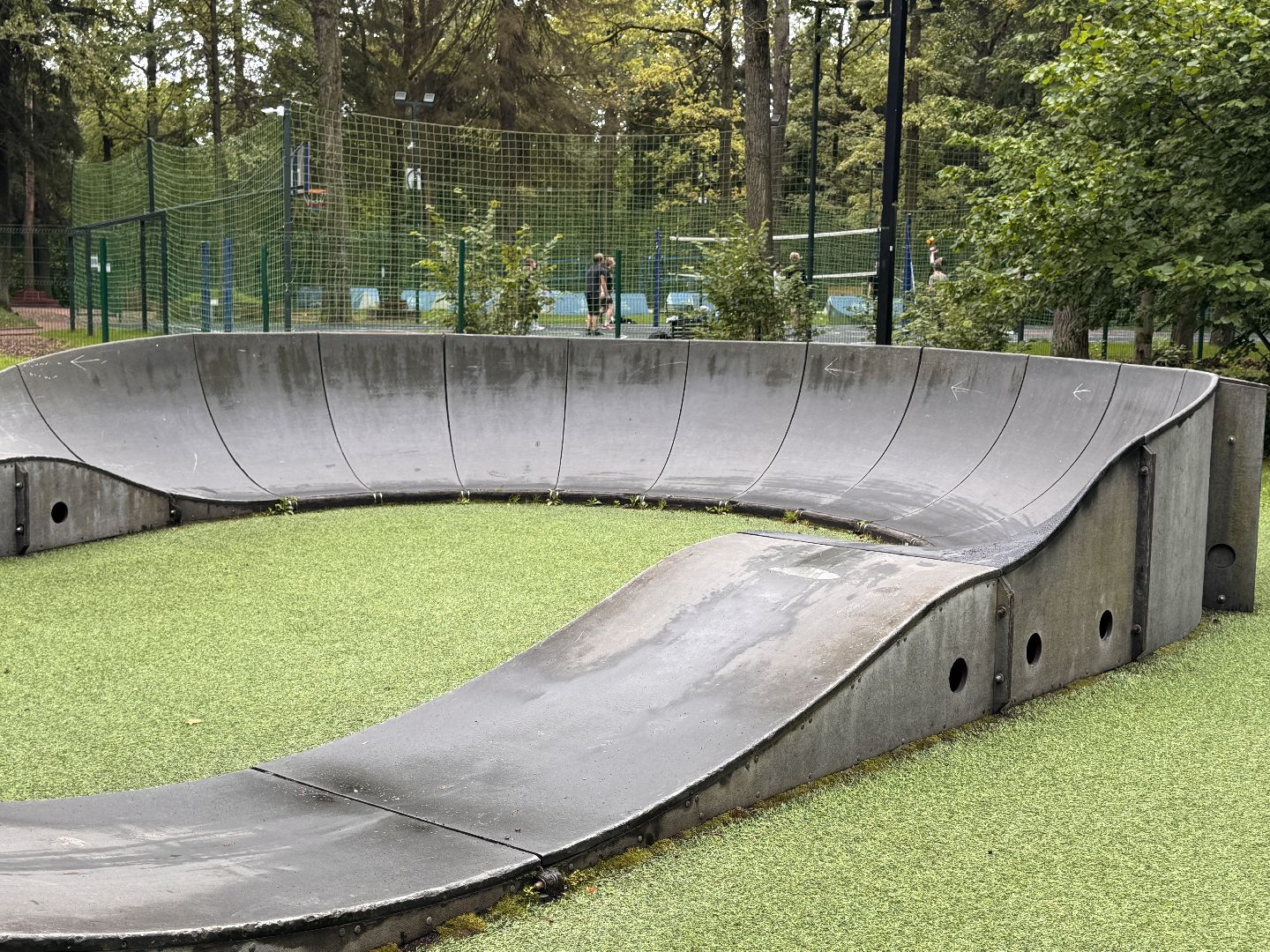 Памп-трек, одинцовский парк культуры спорта и отдыха, Ремонтные работы, Спорт,