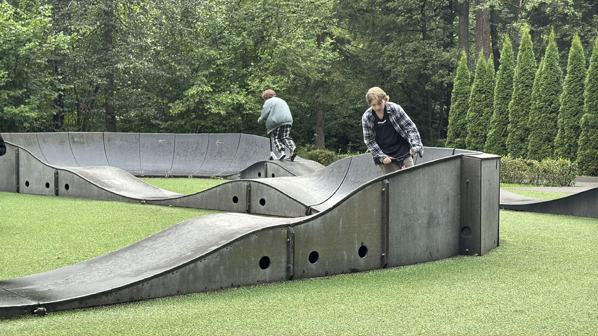 Памп-трек, одинцовский парк культуры спорта и отдыха, Ремонтные работы, Спорт,