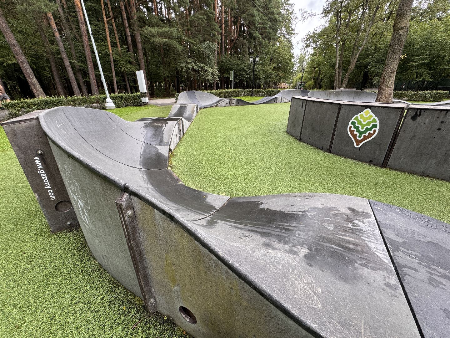 Памп-трек, одинцовский парк культуры спорта и отдыха, Ремонтные работы, Спорт,