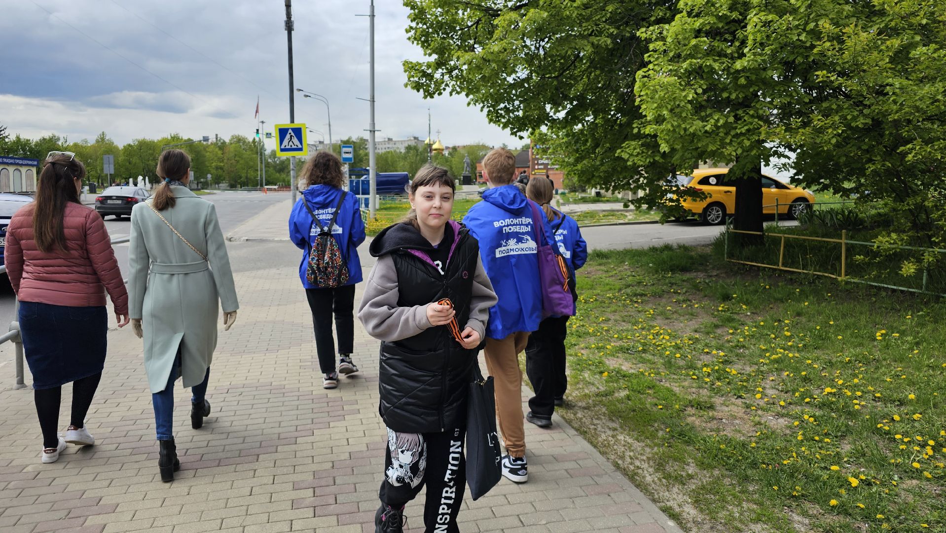 День Победы, акция, георгиевская лента, волонтеры Победы, Дзержинский