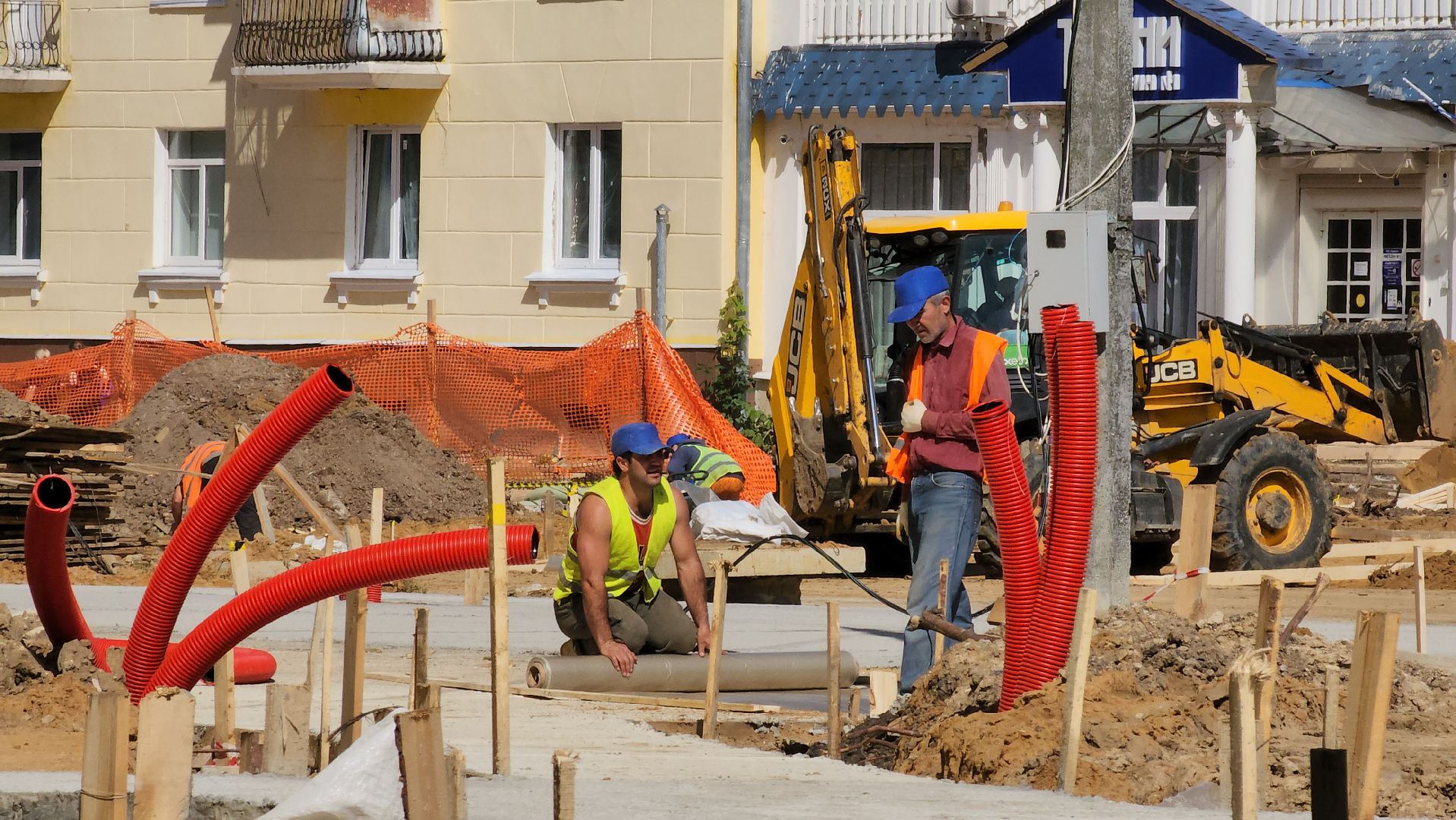 ступино, проспект победы, благоустройство, пешеходная зона, комфортная городская среда, тротуары, земляные работы,