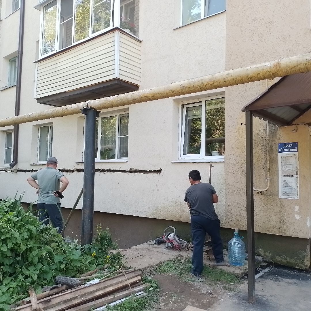 городской округ восход, жкх, благоустройство, ремонт, ремонт входной группы, подвал, подвал многоквартирного дома,