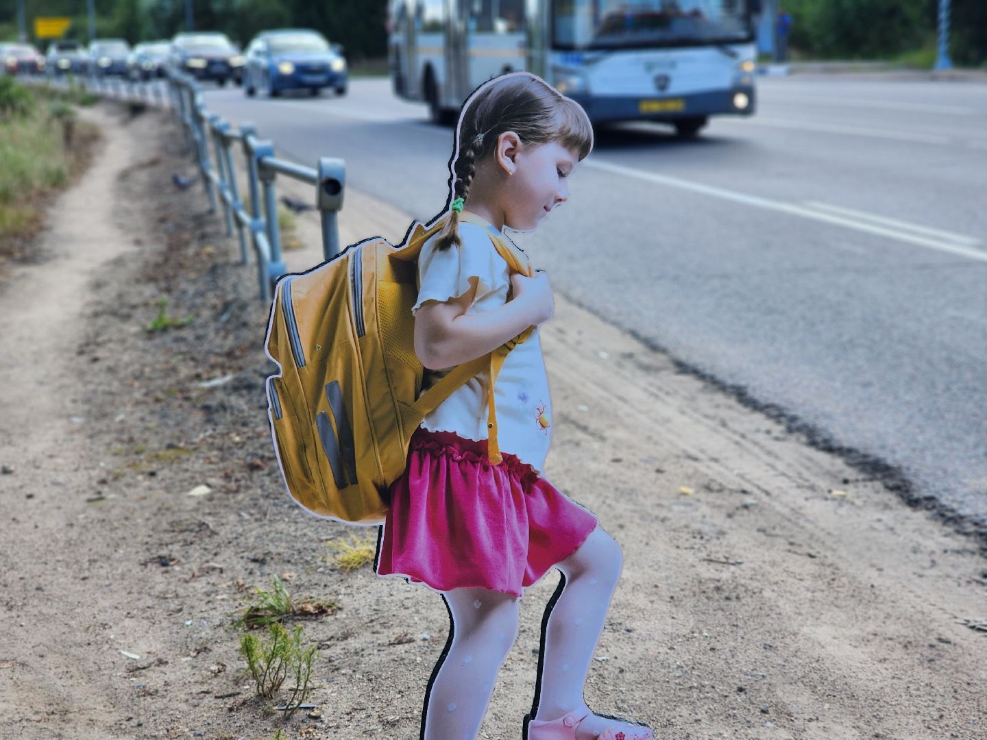 сергиев посад, сергиево-посадский городской округ, безопасность на дорогах, макеты школьников, школьники на дороге, безопасный переход,