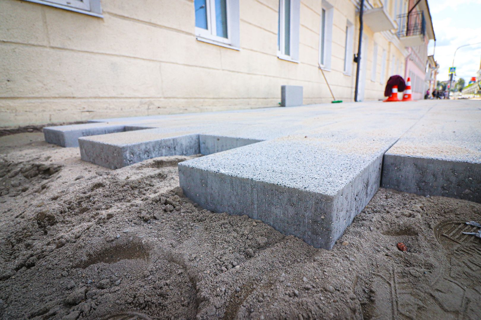 клин, благоустройство, тротуары, дороги,