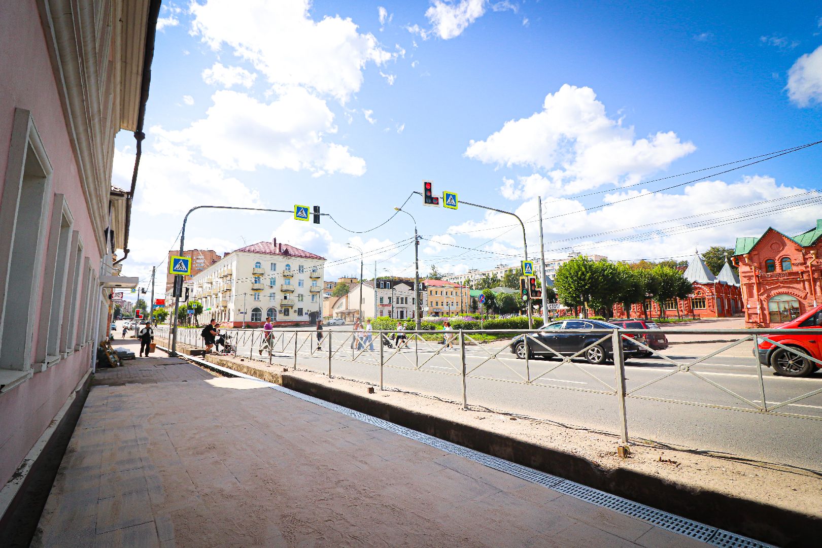 клин, благоустройство, тротуары, дороги,