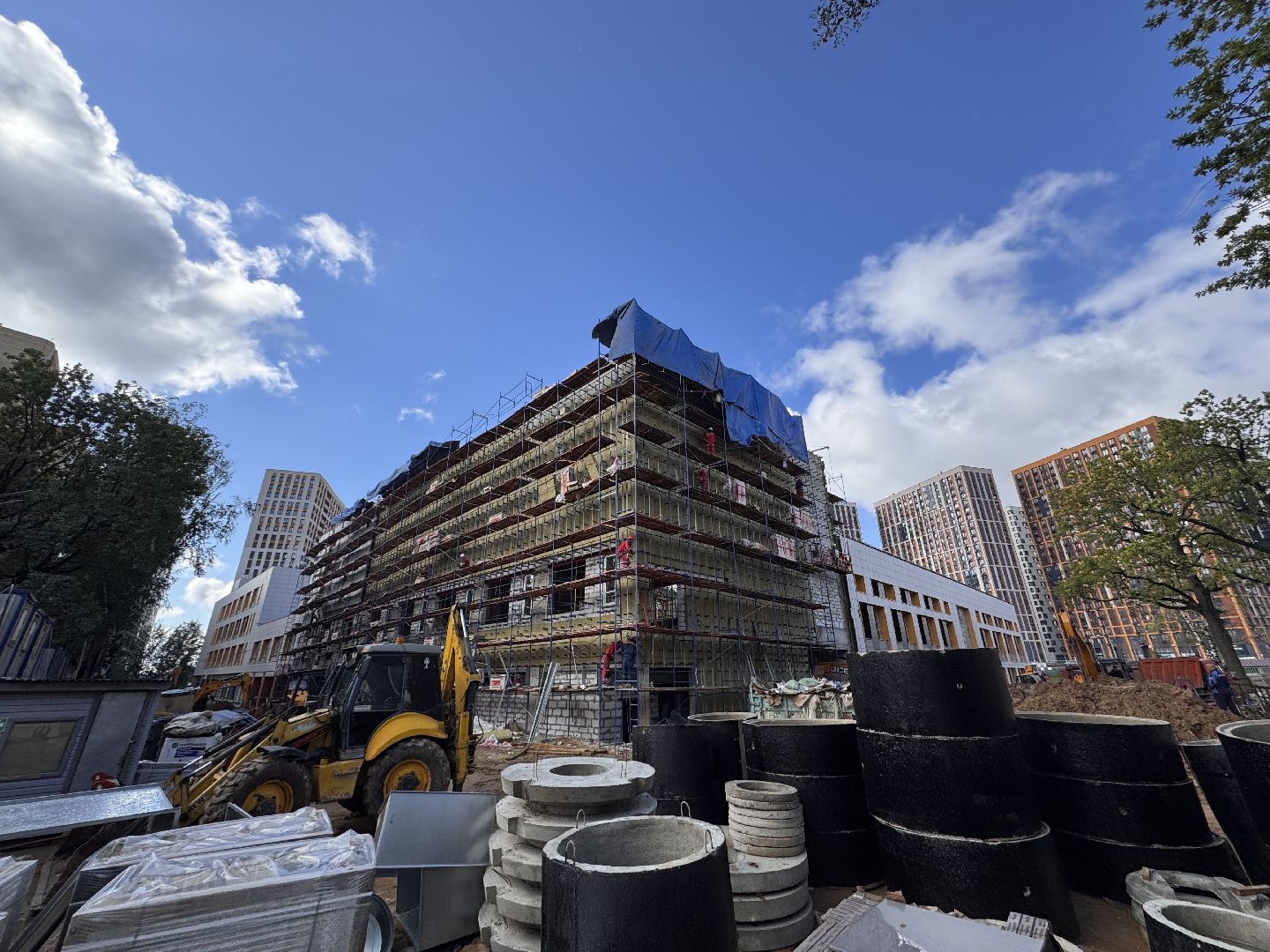 Строителство пристройки на 950 мест, Школа в Немчиновке, Одинцово, Строительство,