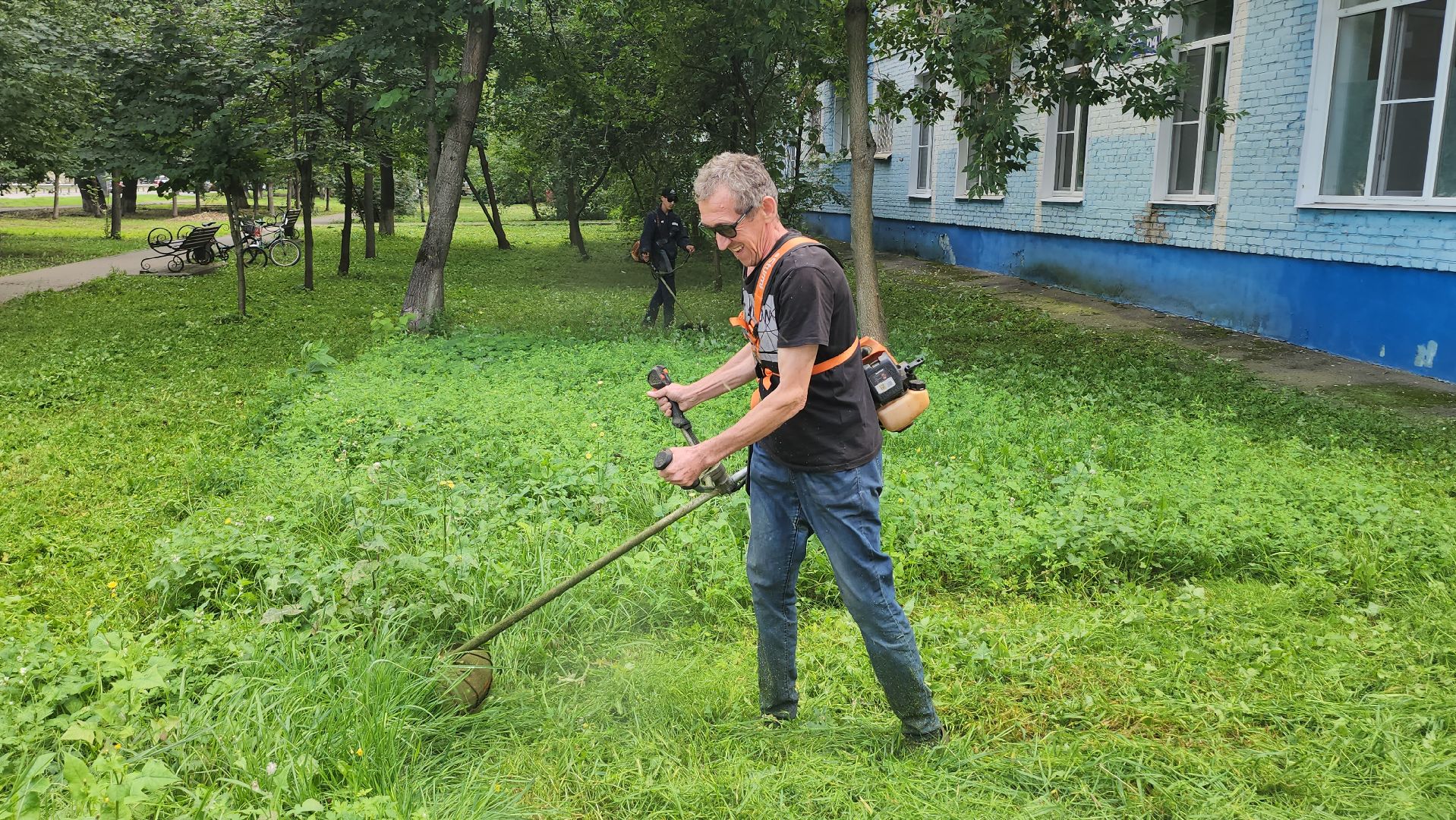 люберцы, покос травы, комбинат по благоустройству,