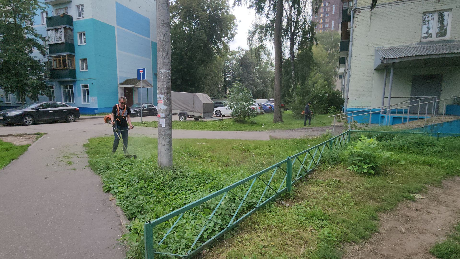 люберцы, покос травы, комбинат по благоустройству,