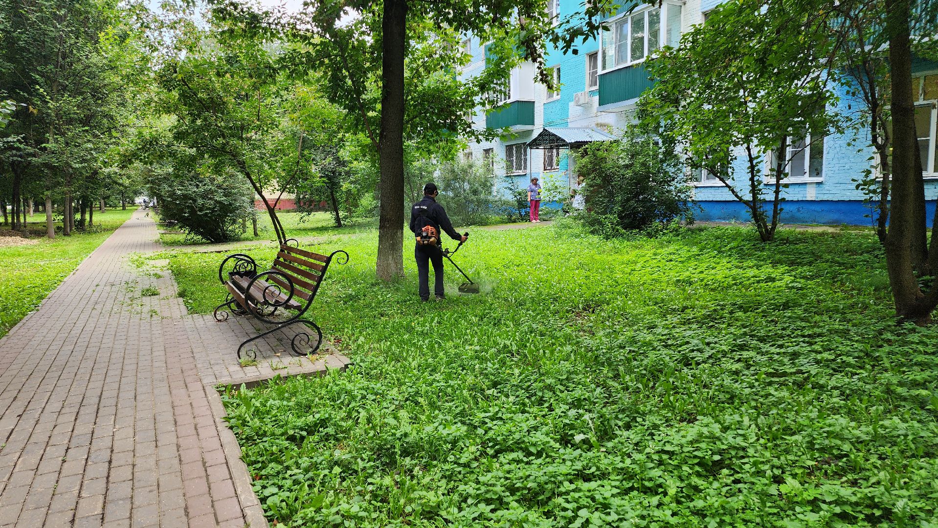 люберцы, покос травы, комбинат по благоустройству,