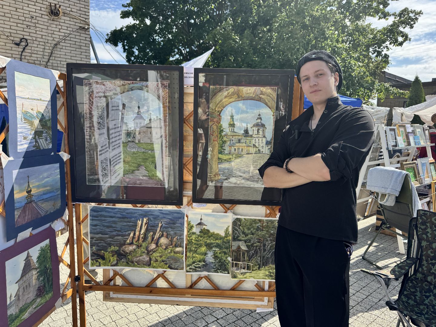 шаховская, вернисаж, выставка, картины, акварель,