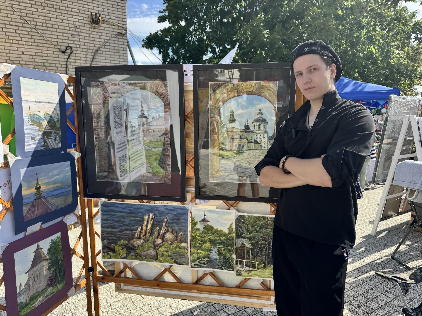 шаховская, вернисаж, выставка, картины, акварель,