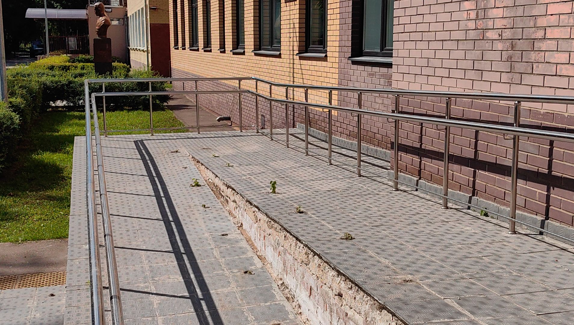 вход, школа, ремонт, ступени, плитка,