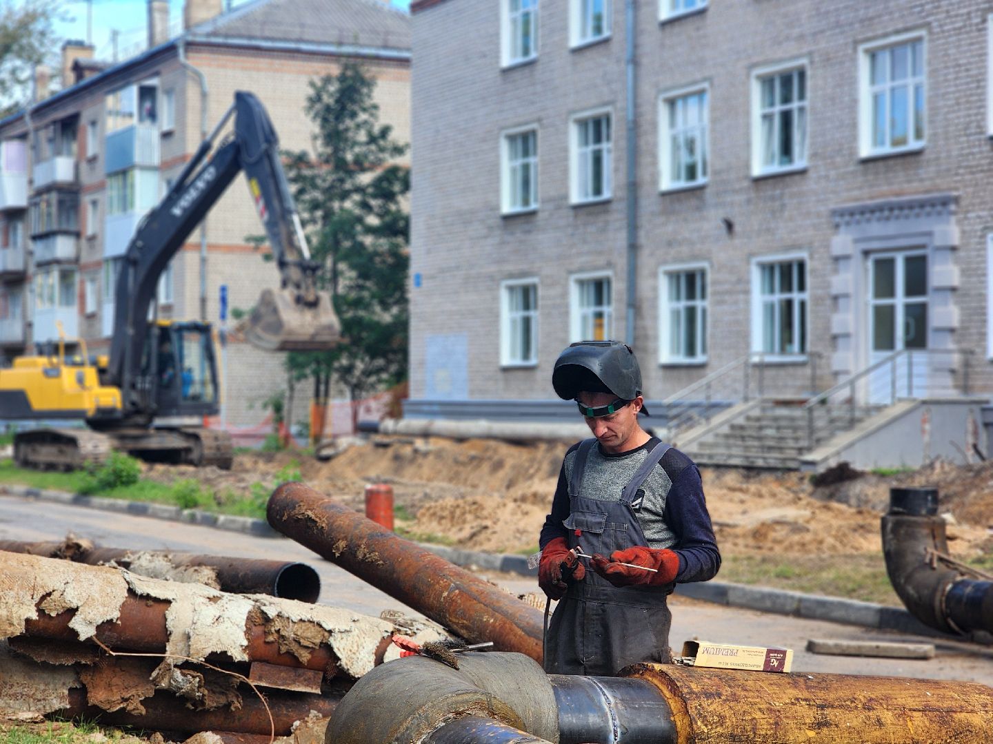 дубна, теплосеть, ремонт теплотрассы,