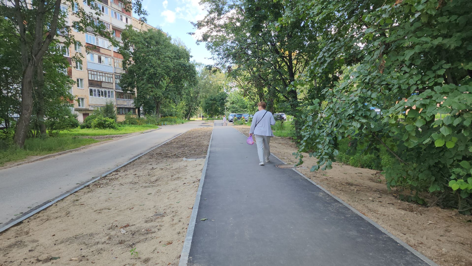 Черноголовка, Благоустройство, Ремонт тротуара,