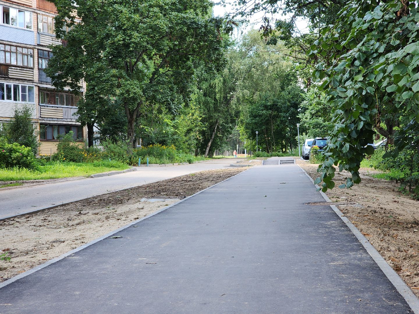 Черноголовка, Благоустройство, Ремонт тротуара,