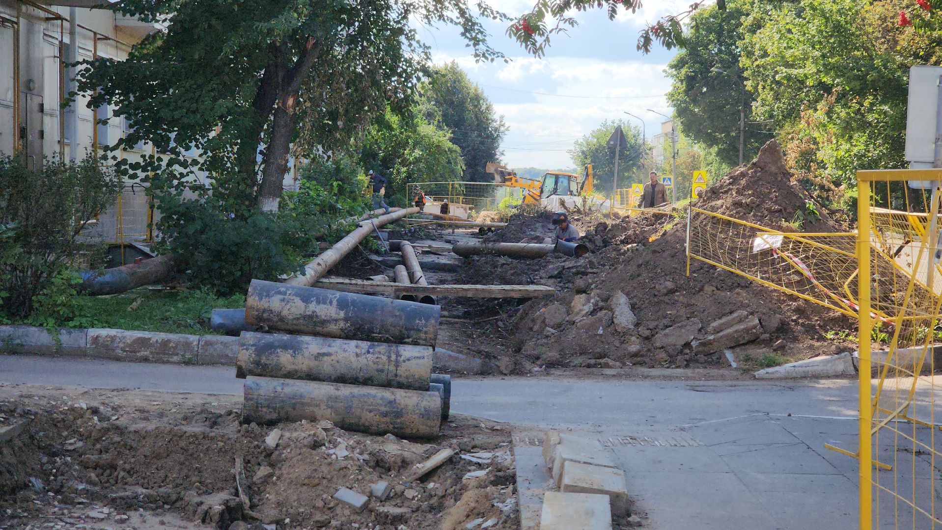 кашира, ремонт, теплосети, горячее водоснабжение, замена труб, отопительный сезон, отопление,