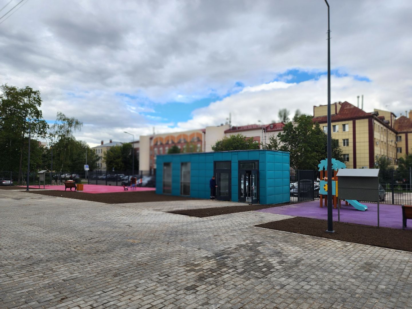 королёв, благоустройство , школа 1,