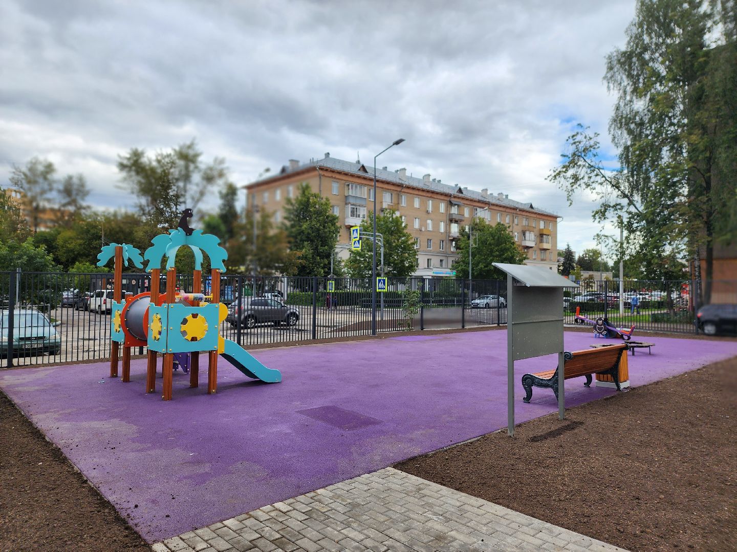 королёв, благоустройство , школа 1,