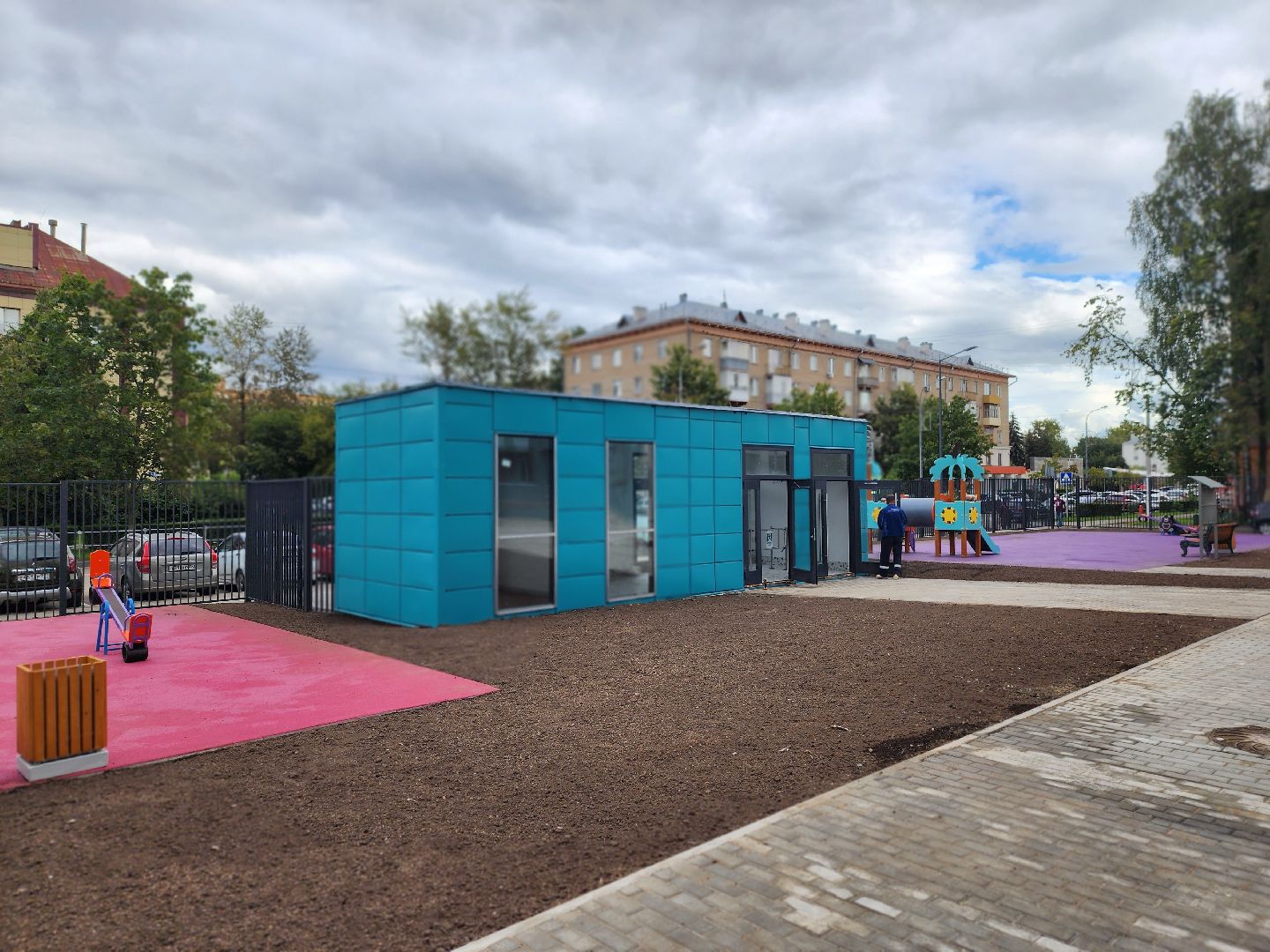 королёв, благоустройство , школа 1,