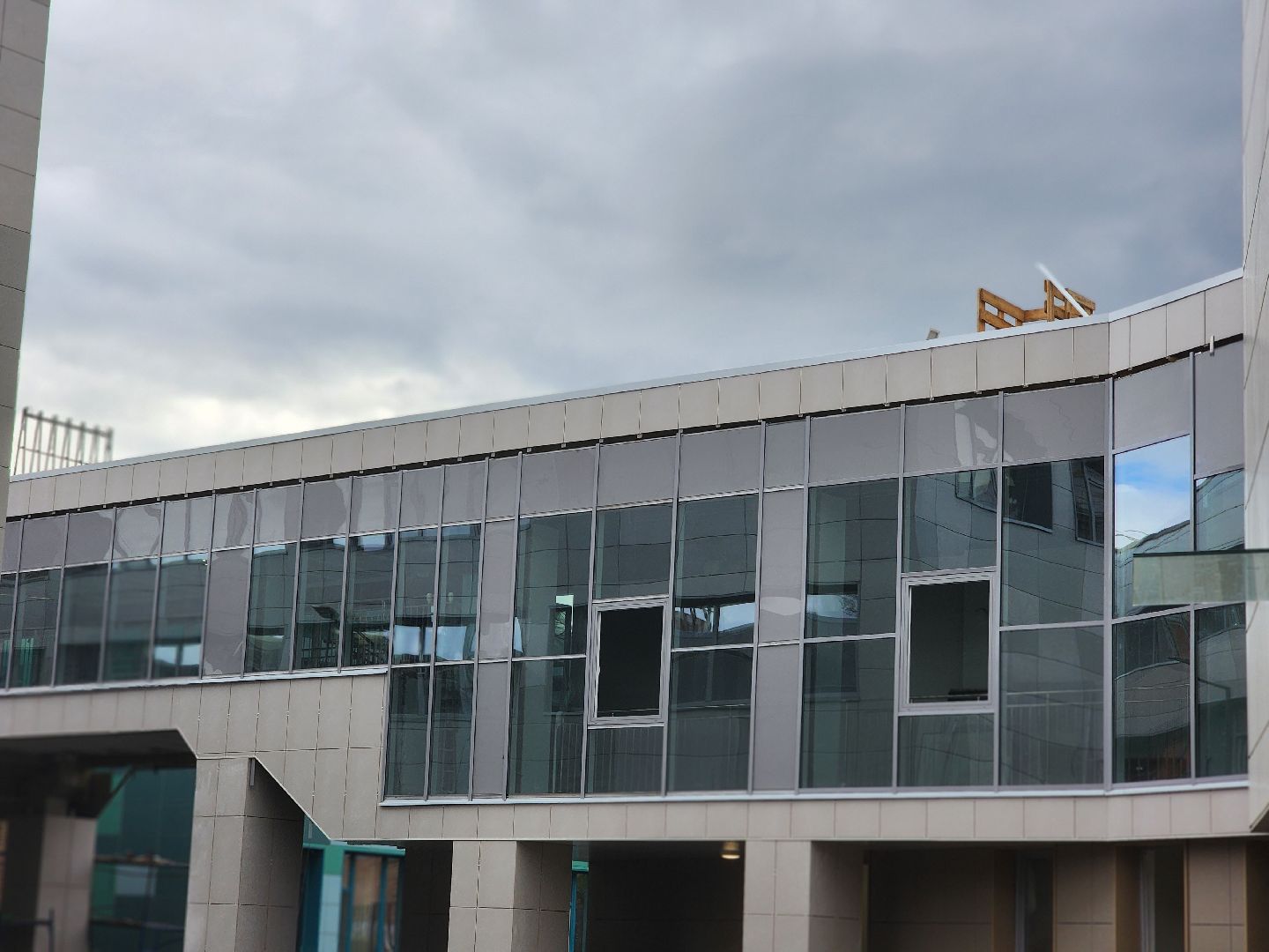 королёв, отапливаемый переход к школе 1, строительство в королеве ,