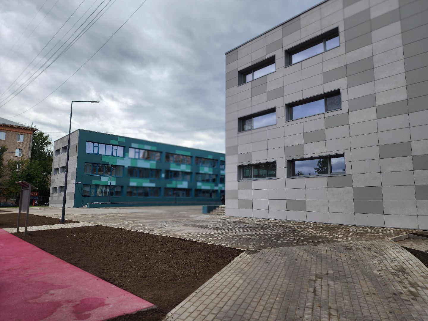 королёв, отапливаемый переход к школе 1, строительство в королеве ,