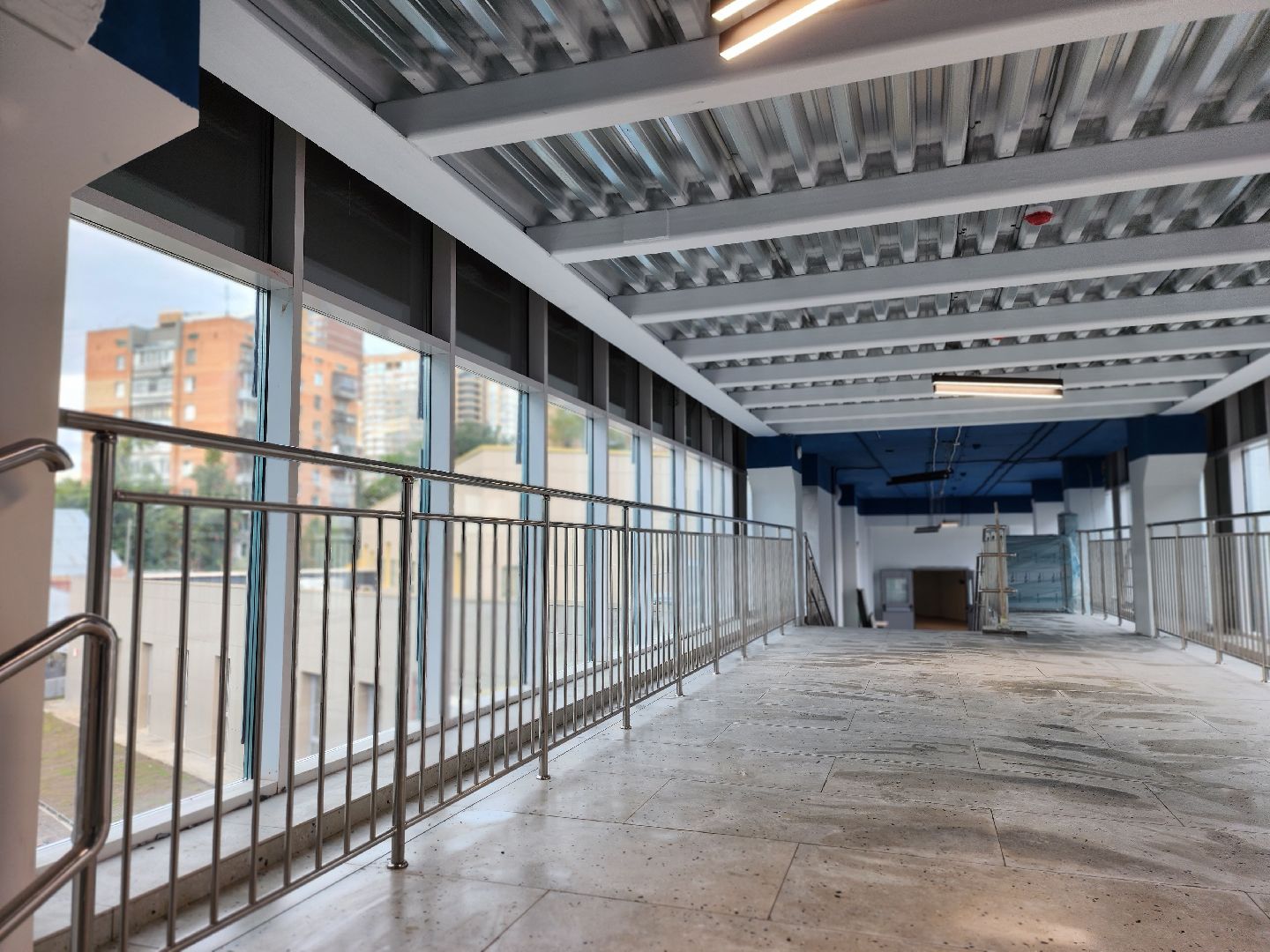 королёв, отапливаемый переход к школе 1, строительство в королеве ,