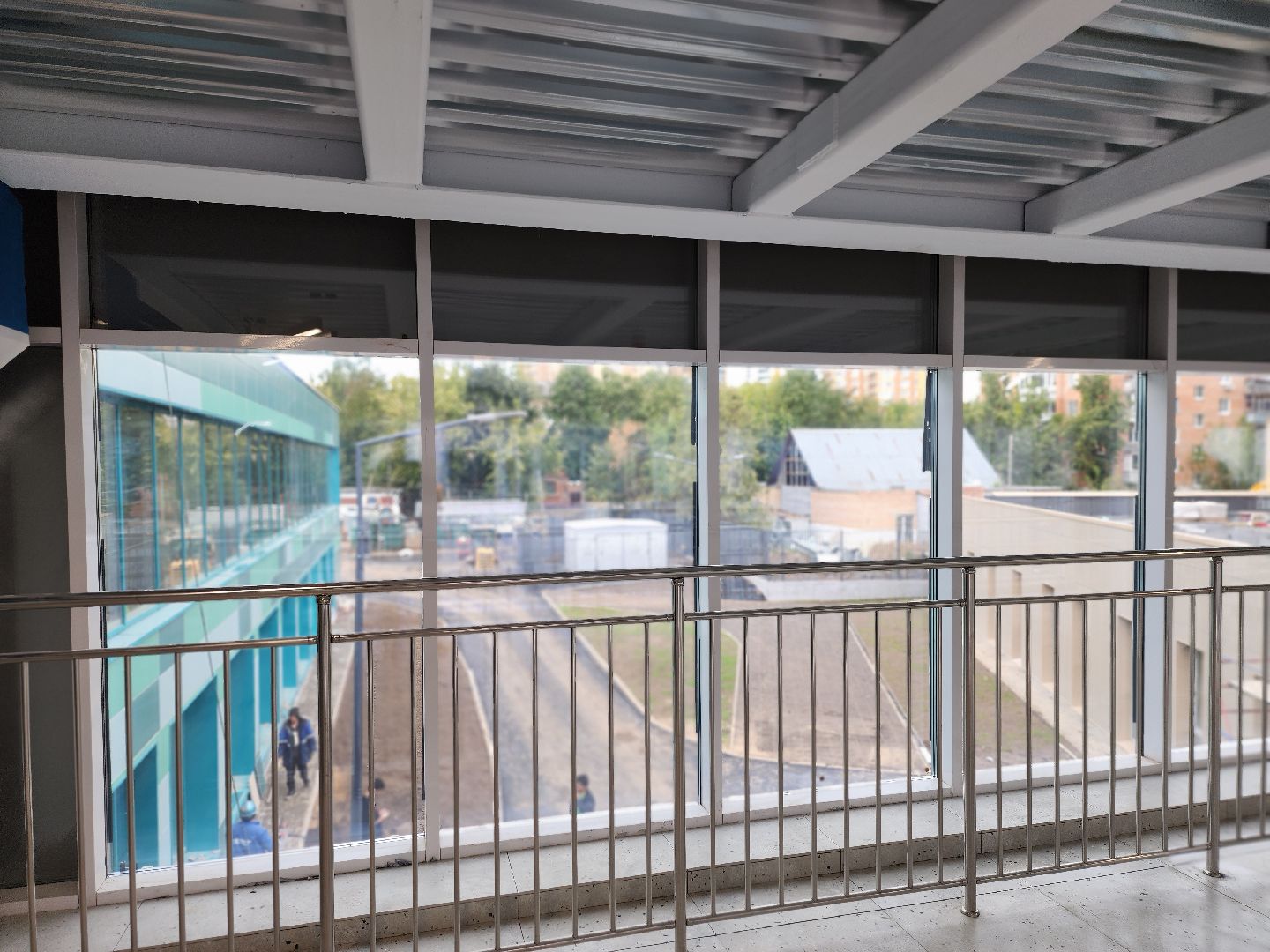 королёв, отапливаемый переход к школе 1, строительство в королеве ,