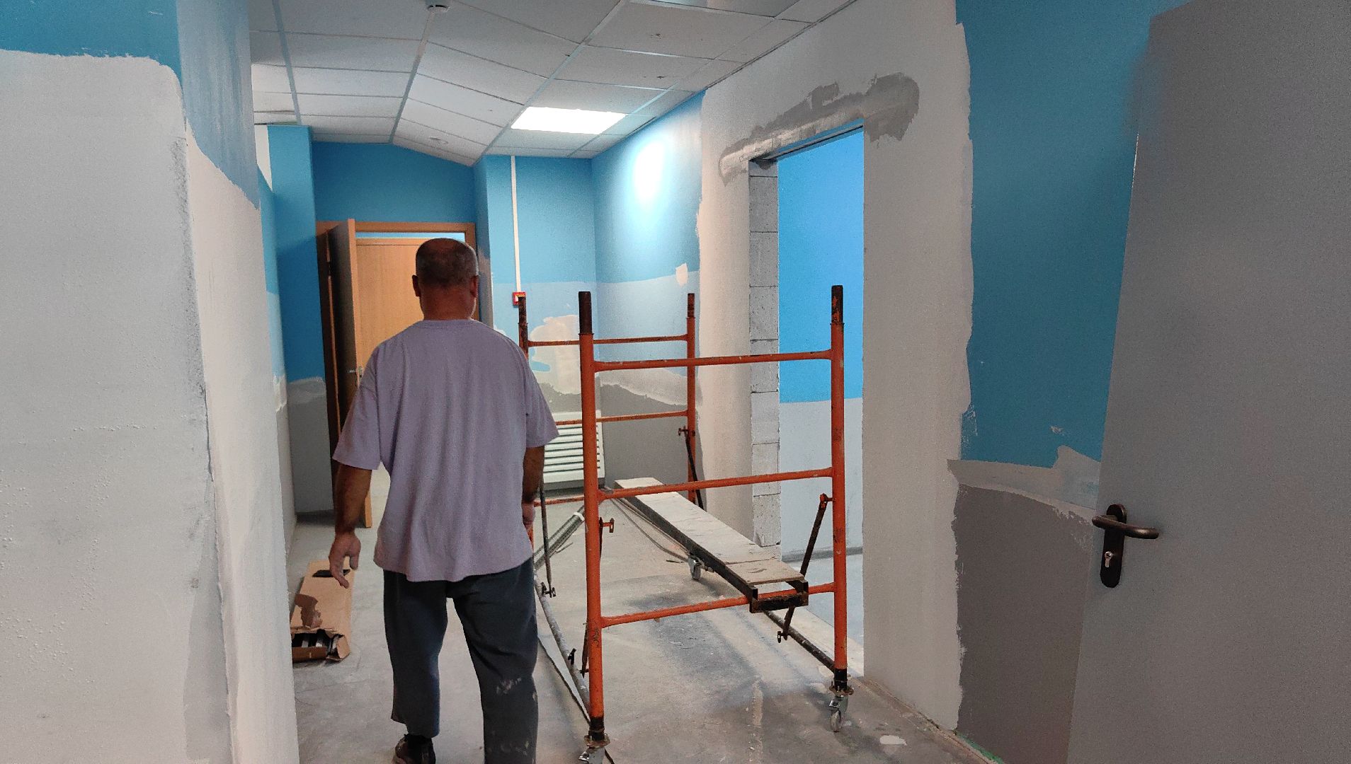 ремонт, санузел, школа, учебный год, потолки,