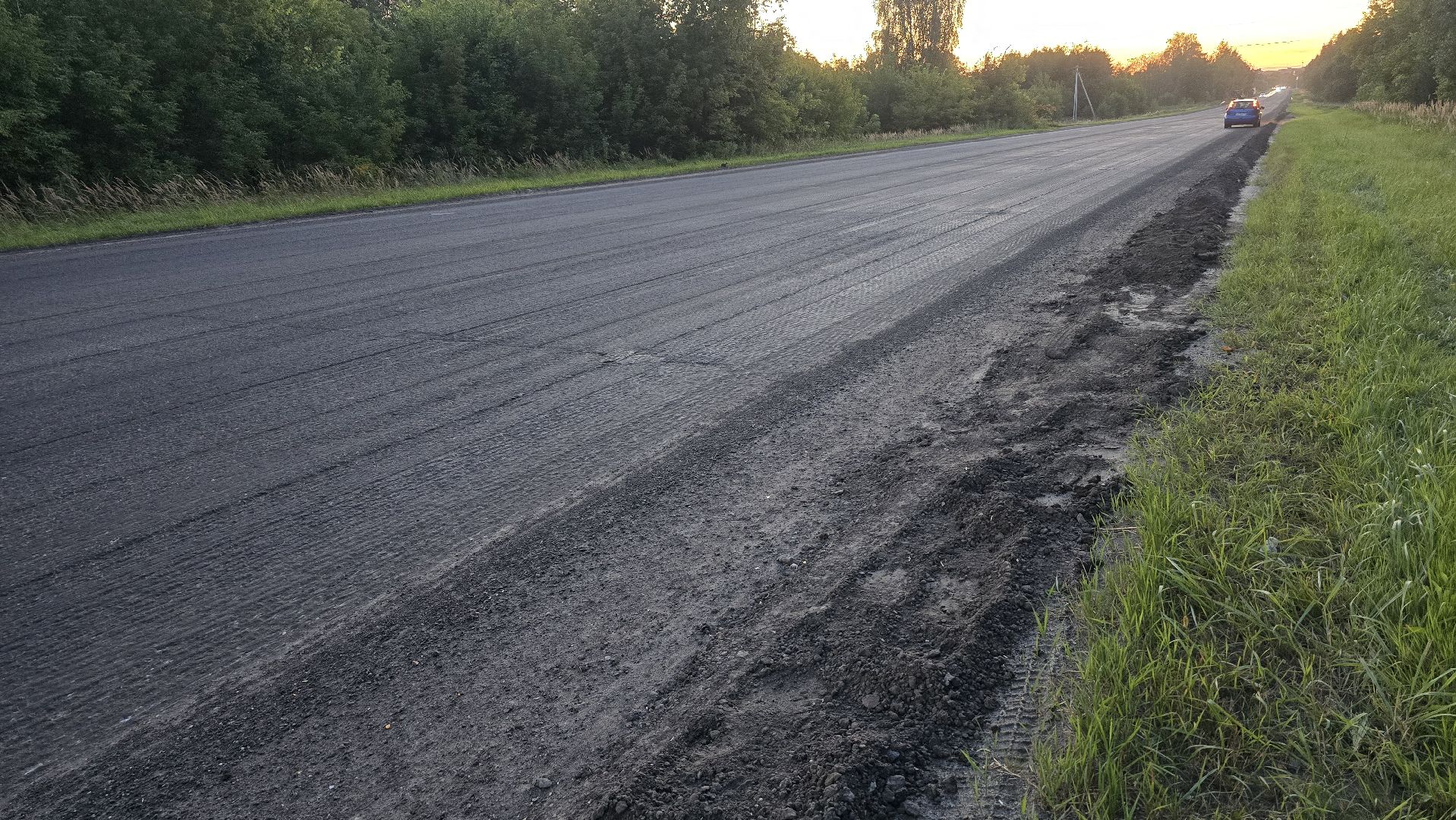 Коломна, дорожный ремонт, новый асфальт, м5 урал,