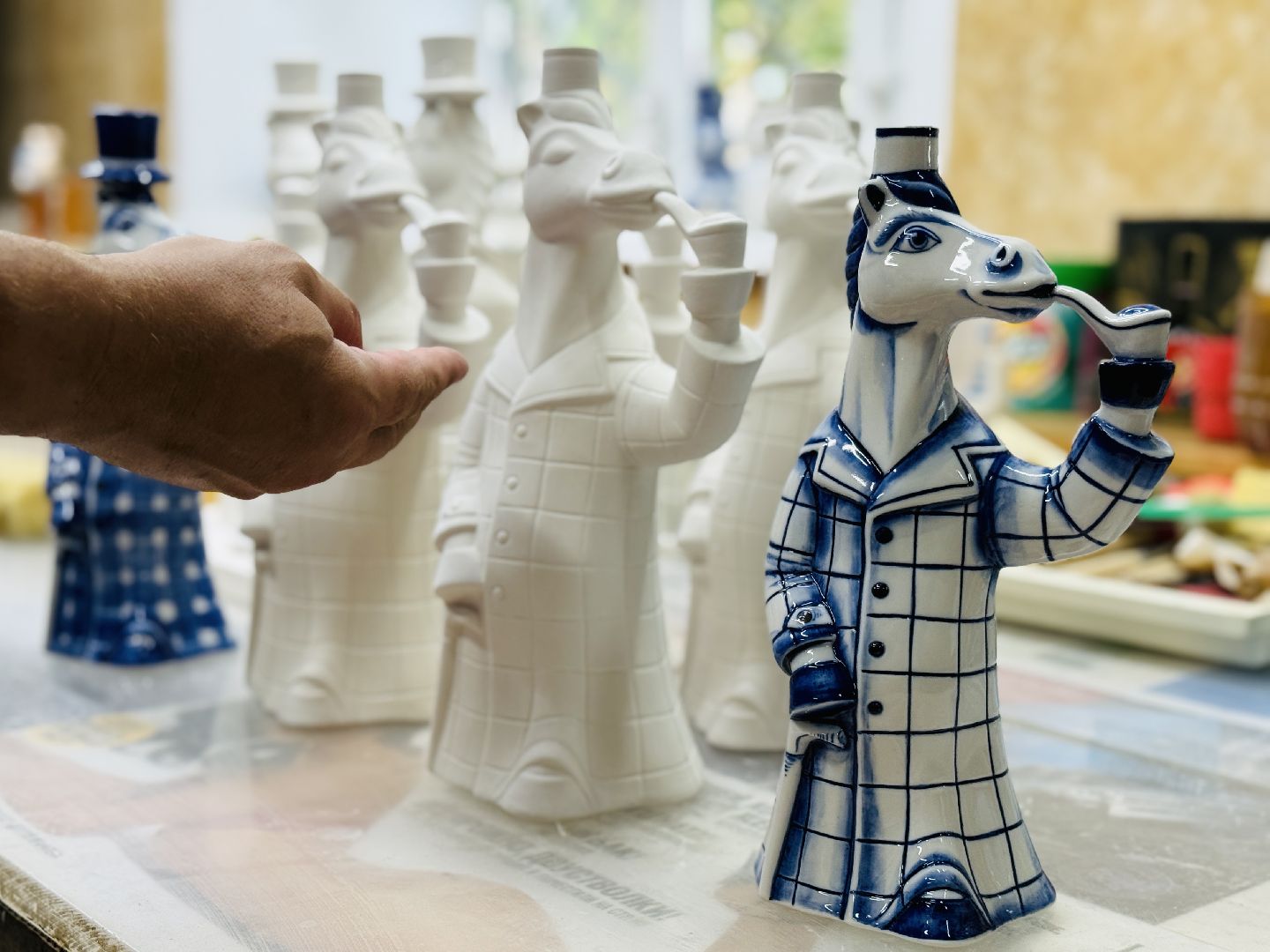 гжель, раменское, конь в пальто, год лошади, промыслы,