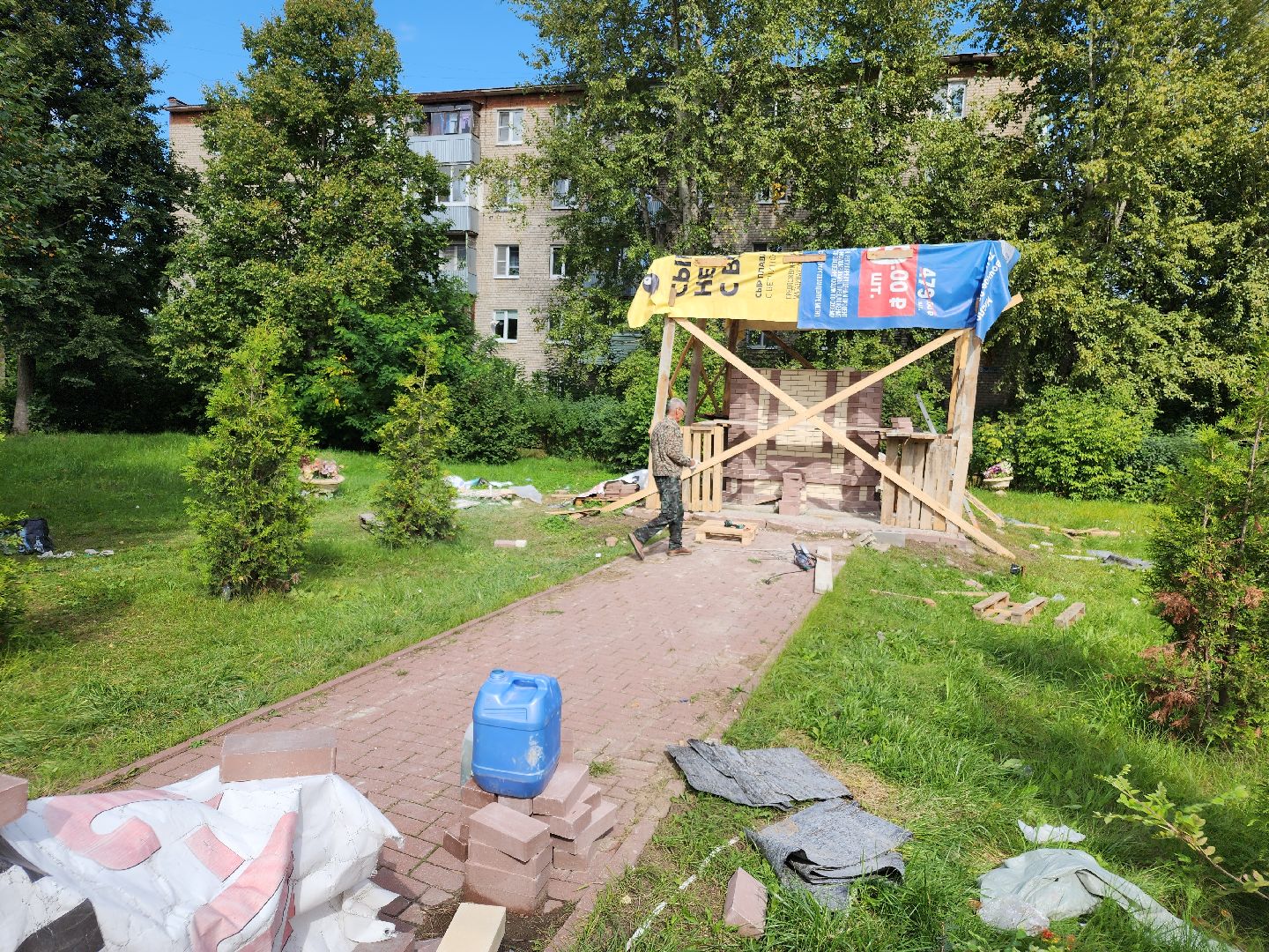 восстановление часовни, демихово, орехово-зуевский округ,