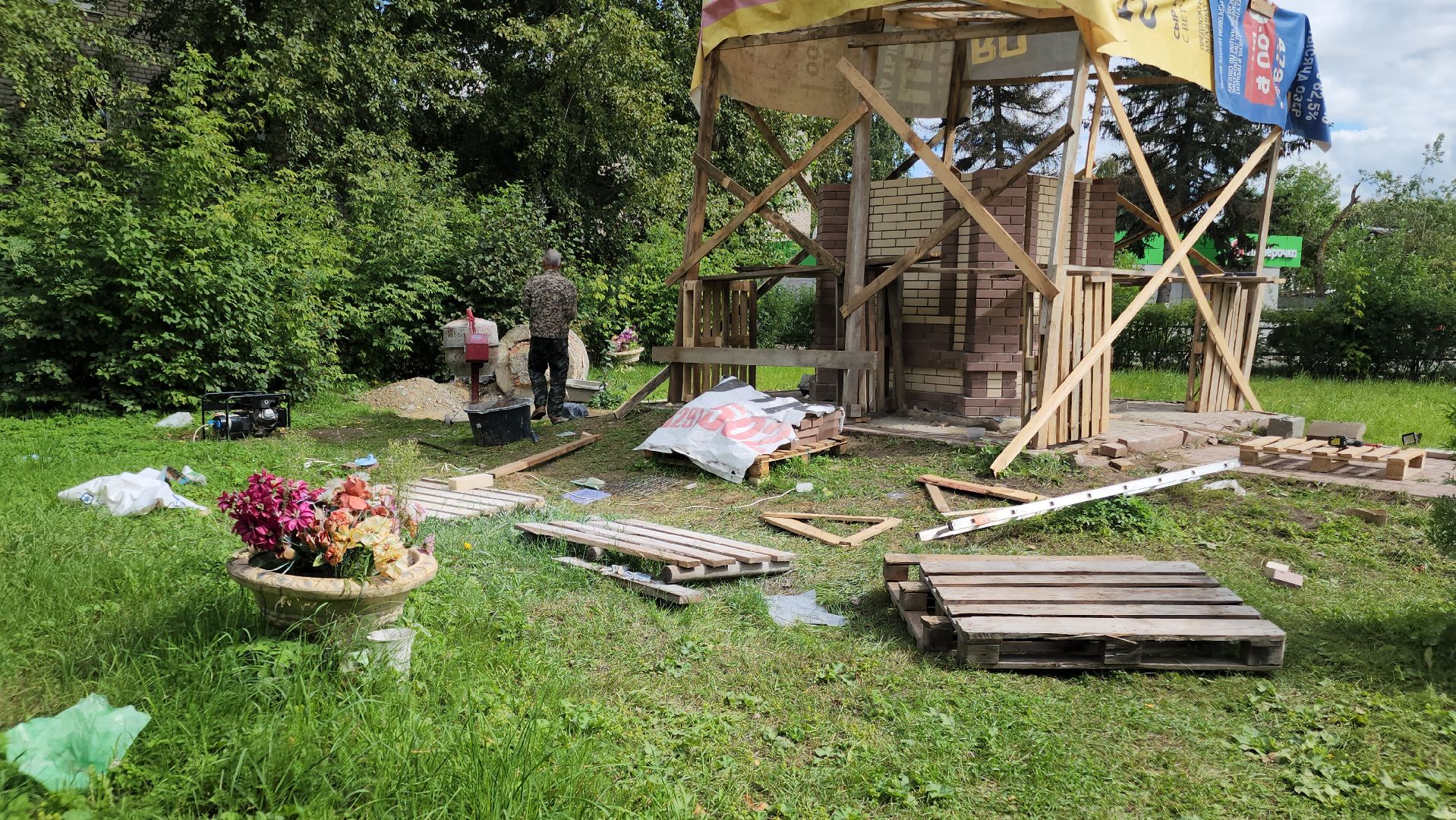 восстановление часовни, демихово, орехово-зуевский округ,