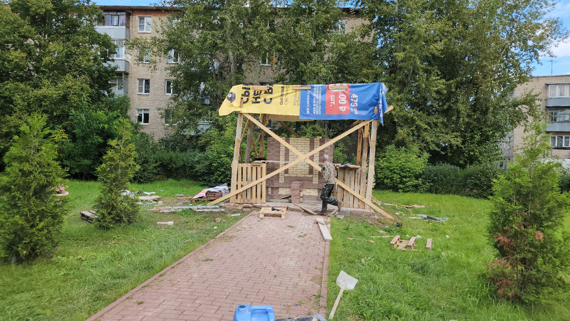 восстановление часовни, демихово, орехово-зуевский округ,